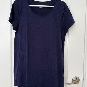 Lilly Pulitzer | Etta Scoop Neck Tee | Navy Blue | size Large